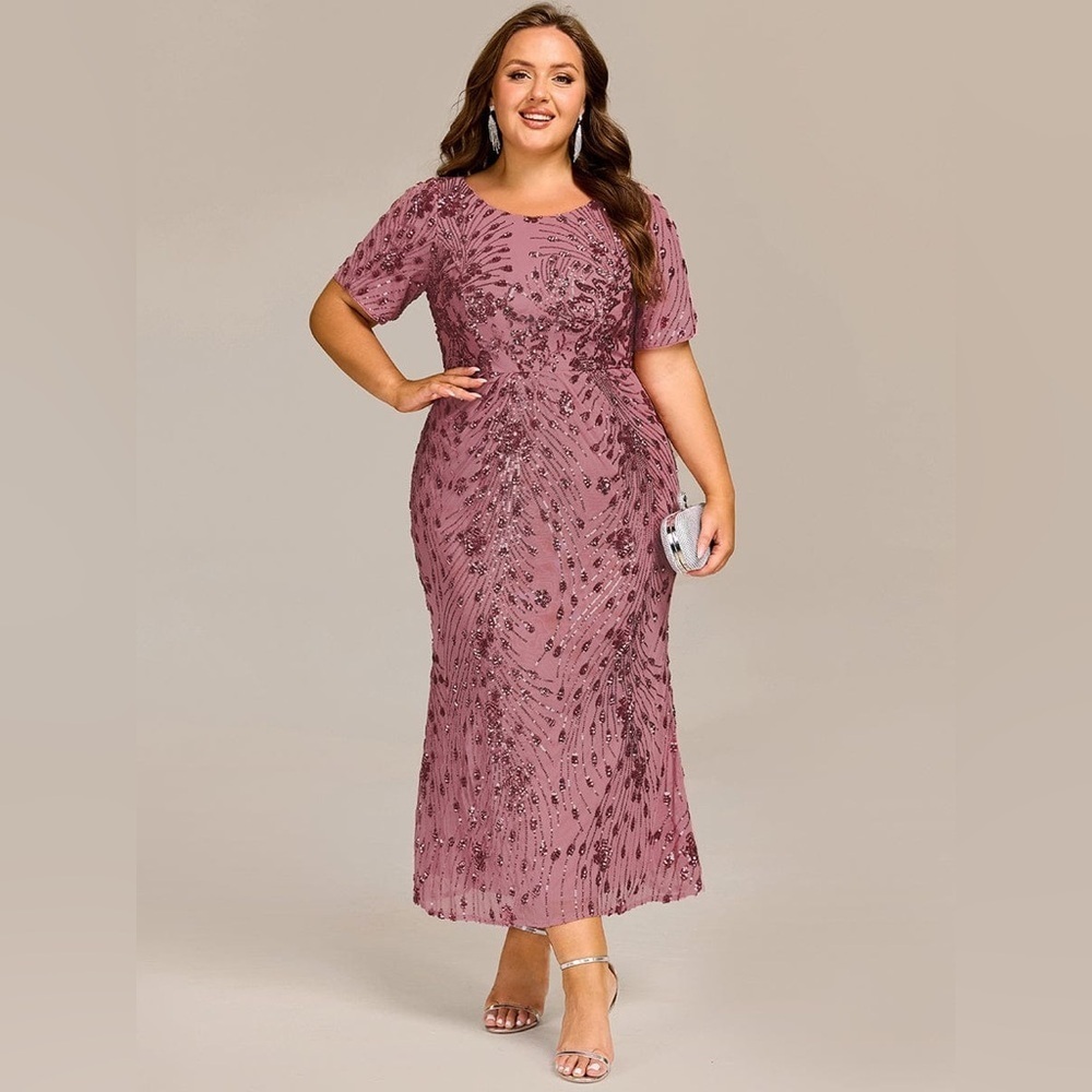 🆕Sequin Mermaid Round Neck Dress